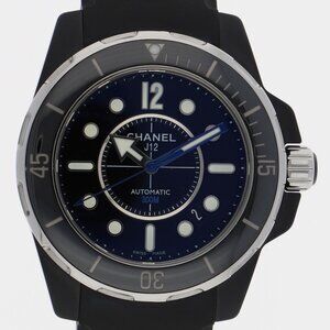 CHANEL H2558 J12 Marine 42 black CE/rubber AT
